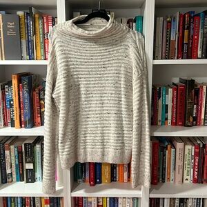 Madewell speckled cowl sweater